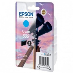 Epson oryginalny ink / tusz C13T02V24010, 502, T02V240, cyan, 165s, 3.3ml, Epson XP-5100, XP-5105, WF-2880dwf, WF2865dwf - 1