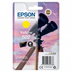 Epson oryginalny ink / tusz C13T02V44010, 502, T02V440, yellow, 165s, 3.3ml, Epson XP-5100, XP-5105, WF-2880dwf, WF2865dwf - 1