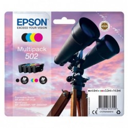 Epson oryginalny ink / tusz C13T02V64010, 502, T02V640, CMYK, 550s, 3x3.3/4.6ml, Epson XP-5100, XP-5105, WF-2880dwf, WF2865dwf -