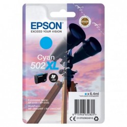 Epson oryginalny ink / tusz C13T02W24010, 502XL, T02W240, cyan, 470s, 6.4ml, Epson XP-5100, XP-5105, WF-2880dwf, WF2865dwf - 1