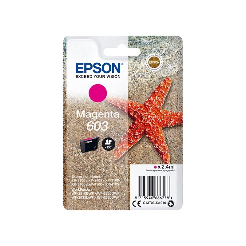 Epson oryginalny ink / tusz C13T03U34010, magenta, 2.4ml, Epson Expression Home XP-2100, 2105, 3100, 3105 WF-2310 - 1