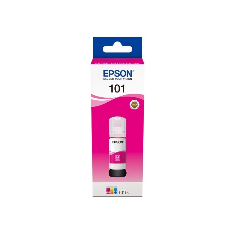 Epson oryginalny ink / tusz C13T03V34A, 101, magenta, 70ml, Epson EcoTank L6160,L6170,L6190,L4150,L4160 - 1
