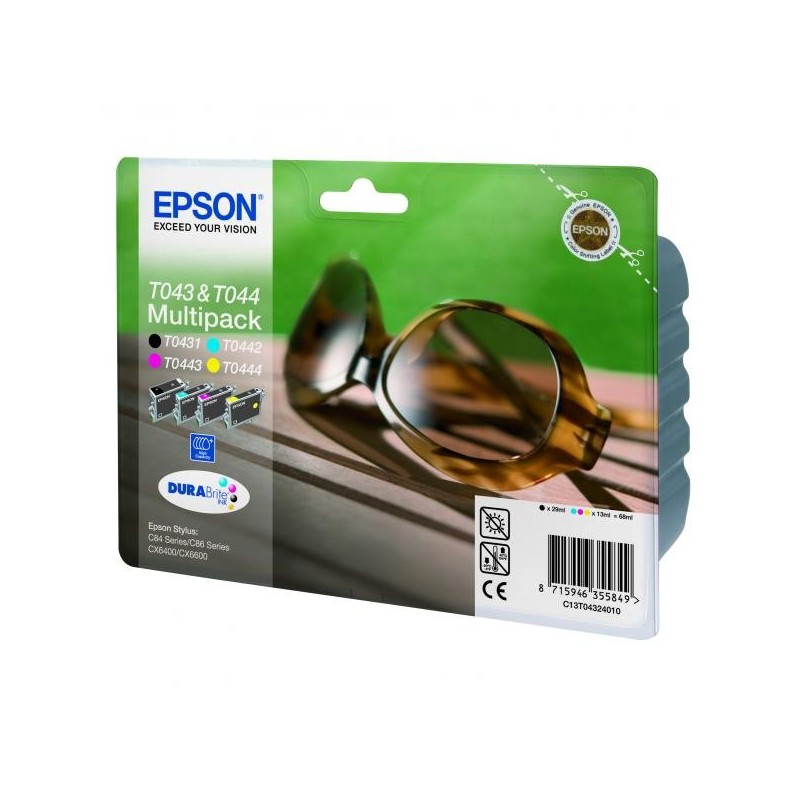 Epson oryginalny ink / tusz C13T04324010, CMYK, high capacity, Epson Stylus C84, CX6400 - 1