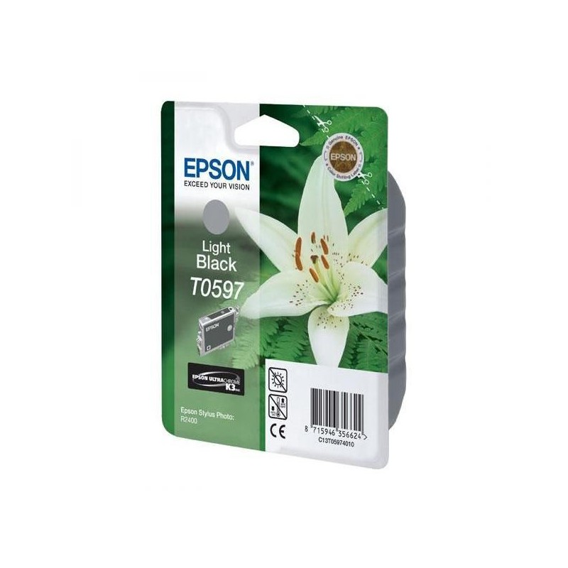 Epson oryginalny ink / tusz C13T059740, light black, 13ml, Epson Stylus Photo R2400 - 1