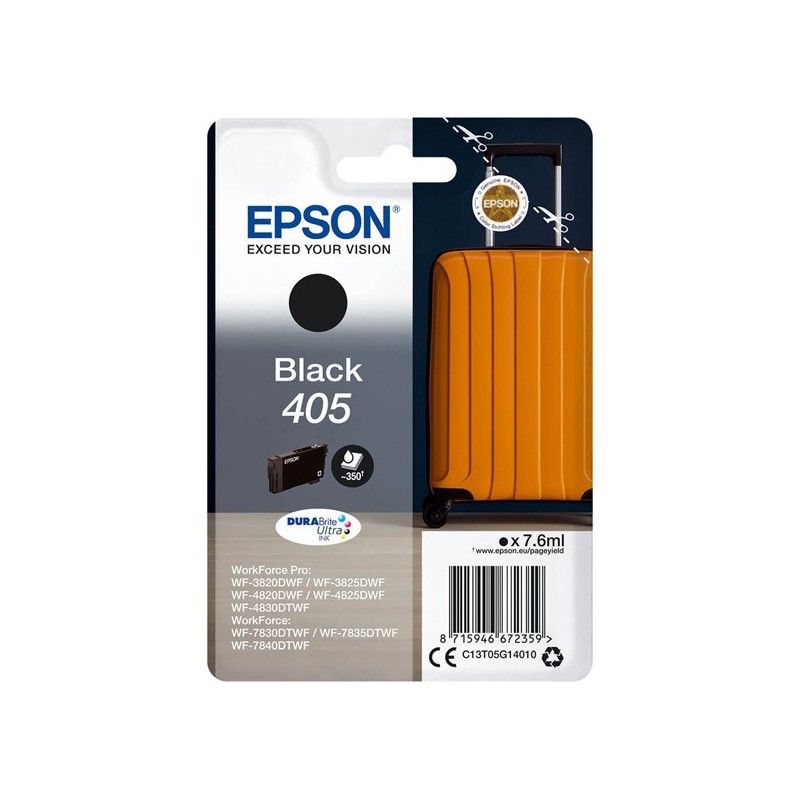 Epson oryginalny ink / tusz C13T05G14010, black, 1x7.6ml, Epson WF-7835DTWF, WF-7830DTWF, WF-7840DTWF, WF-4830DTWF - 1