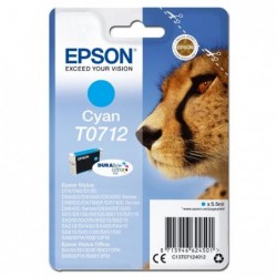 Epson oryginalny ink / tusz C13T07124012, cyan, 5,5ml, Epson D78, DX4000, DX4050, DX5000, DX5050, DX6000, DX605 - 1