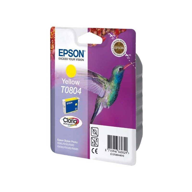 Epson oryginalny ink / tusz C13T08044011, yellow, 7,4ml, Epson Stylus Photo PX700W, 800FW, R265, 285, 360, RX560 - 1