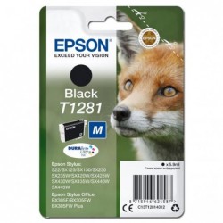 Epson oryginalny ink / tusz C13T12814012, T1281, black, 5,9ml, Epson Stylus S22, SX125, 420W, 425W, Stylus Office BX305 - 1