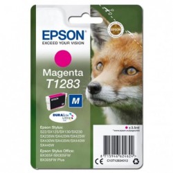 Epson oryginalny ink / tusz C13T12834012, T1283, magenta, 3,5ml, Epson Stylus S22, SX125, 420W, 425W, Stylus Office BX305 - 1