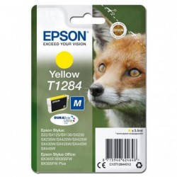 Epson oryginalny ink / tusz C13T12844012, T1284, yellow, 3,5ml, Epson Stylus S22, SX125, 420W, 425W, Stylus Office BX305 - 1