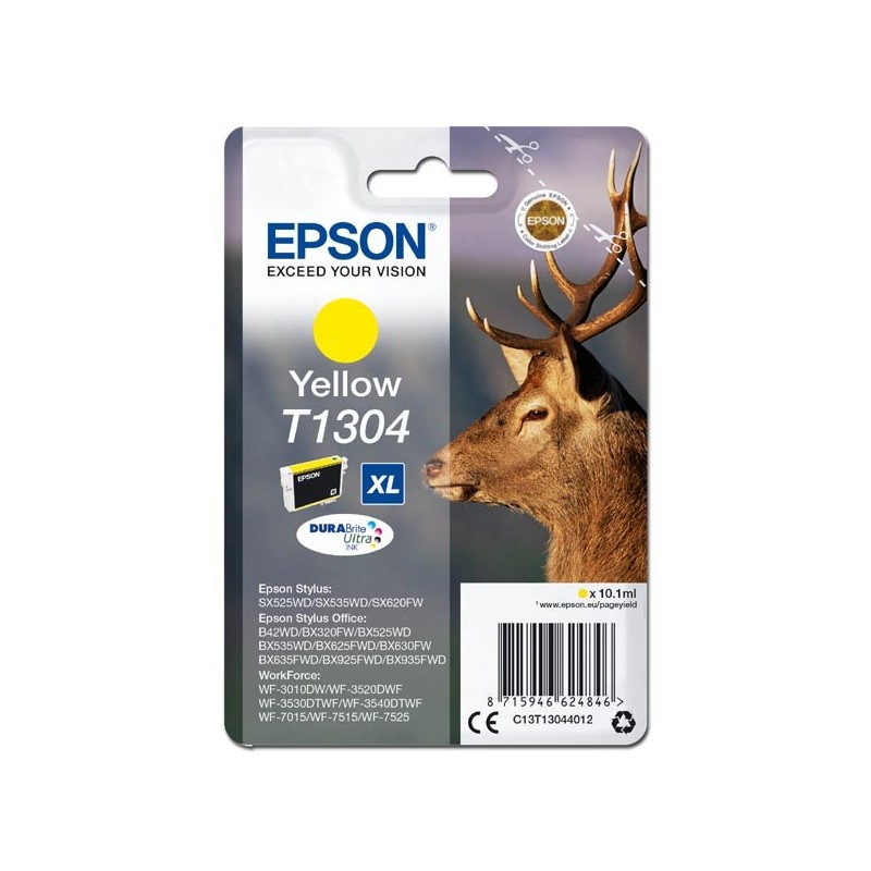 Epson oryginalny ink / tusz C13T13044012, T1304, yellow, 765s, 10,1ml, Epson Stylus Office BX320FW - 1