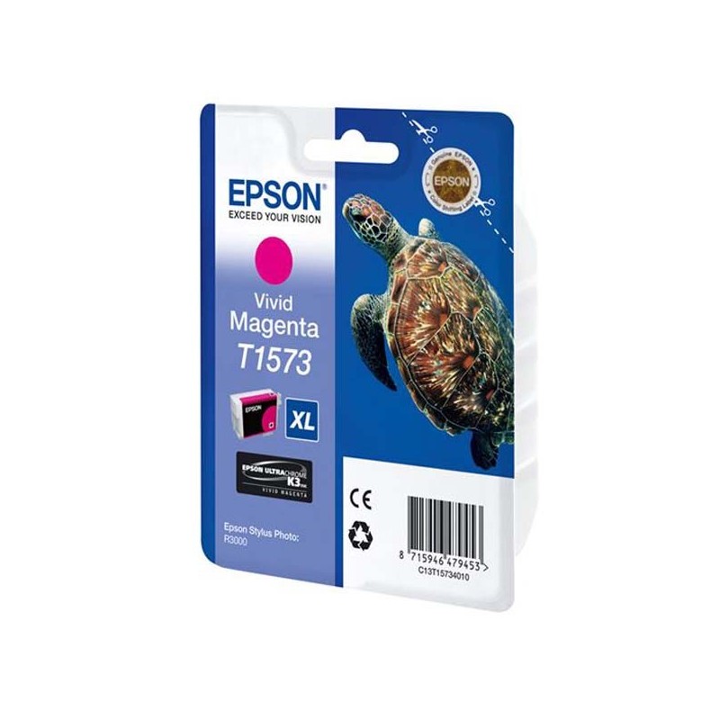 Epson oryginalny ink / tusz C13T15734010, vivid magenta, 25,9ml, Epson Stylus Photo R3000 - 1