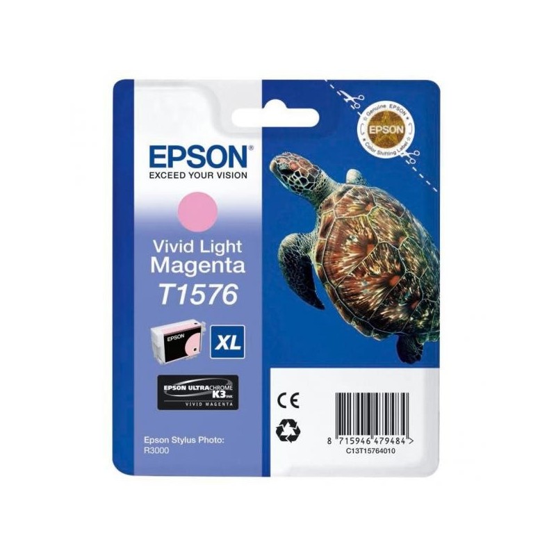 Epson oryginalny ink / tusz C13T15764010, light vivid magenta, 25,9ml, Epson Stylus Photo R3000 - 1