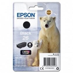 Epson oryginalny ink / tusz C13T26014012, T260140, black, 6,2ml, Epson Expression Premium XP-800, XP-700, XP-600 - 1
