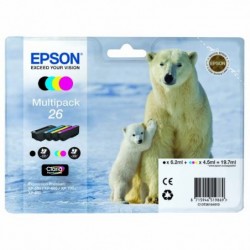 Epson oryginalny ink / tusz C13T26164010, T261640, CMYK, 3x4,5/6,2ml, Epson Expression Premium XP-800, XP-700, XP-600 - 1