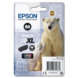 Epson oryginalny ink / tusz C13T26314012, T263140, 26XL, photo black, 8,7ml, Epson Expression Premium XP-800, XP-700, XP-600 - 1