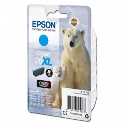 Epson oryginalny ink / tusz C13T26324012, T263240, 26XL, cyan, 9,7ml, Epson Expression Premium XP-800, XP-700, XP-600 - 1
