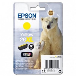 Epson oryginalny ink / tusz C13T26344012, T263440, 26XL, yellow, 9,7ml, Epson Expression Premium XP-800, XP-700, XP-600 - 1