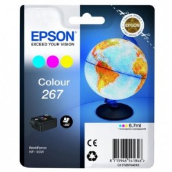 Epson oryginalny ink / tusz C13T26704010, 267, color, 6,7ml, Epson WF-100W - 1