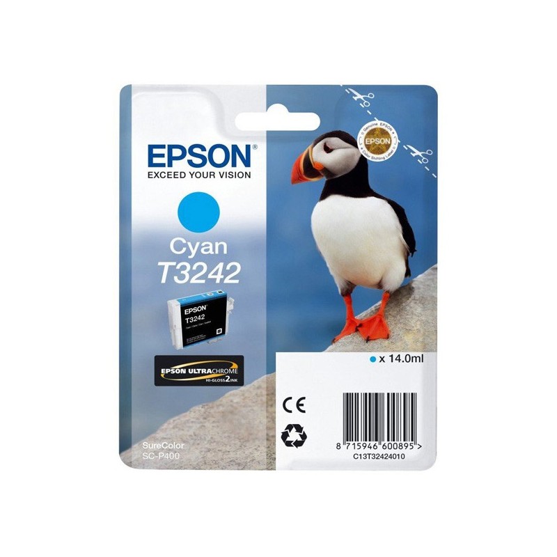 Epson oryginalny ink / tusz C13T32424010, cyan, 14ml, Epson SureColor SC-P400 - 1