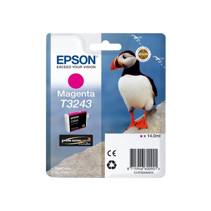 Epson oryginalny ink / tusz C13T32434010, magenta, 14ml, Epson SureColor SC-P400 - 1