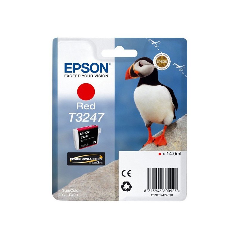 Epson oryginalny ink / tusz C13T32474010, red, 14ml, Epson SureColor SC-P400 - 1
