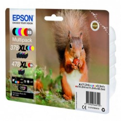 Epson oryginalny ink / tusz C13T379D4010, 378XL+478XL, CMYK, 1x10.2ml, 2x11.2ml, 3x9.3ml, Epson - 1