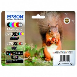 Epson oryginalny ink / tusz C13T379D4010, 378XL+478XL, CMYK, 1x10.2ml, 2x11.2ml, 3x9.3ml, Epson - 2
