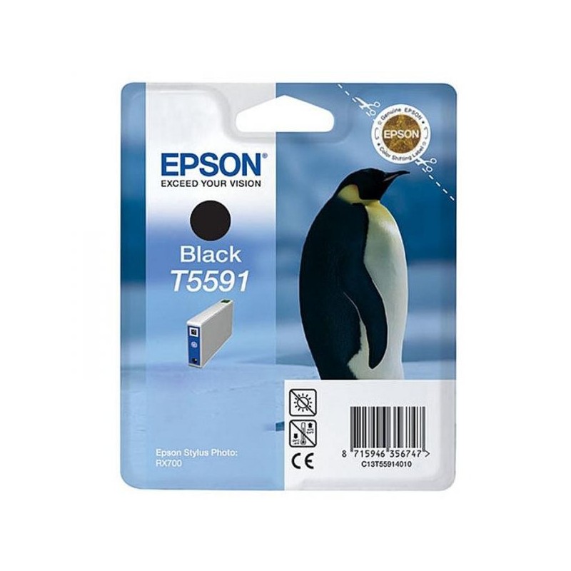 Epson oryginalny ink / tusz C13T55914010, black, 13ml, Epson Stylus Photo RX700 - 1