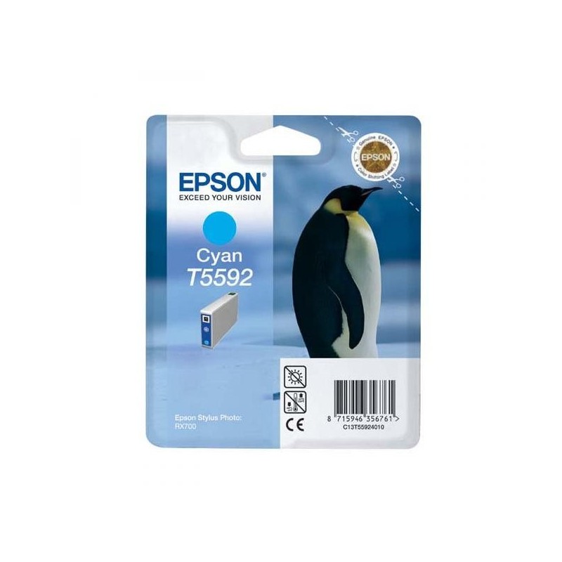 Epson oryginalny ink / tusz C13T55924010, cyan, 13ml, Epson Stylus Photo RX700 - 1