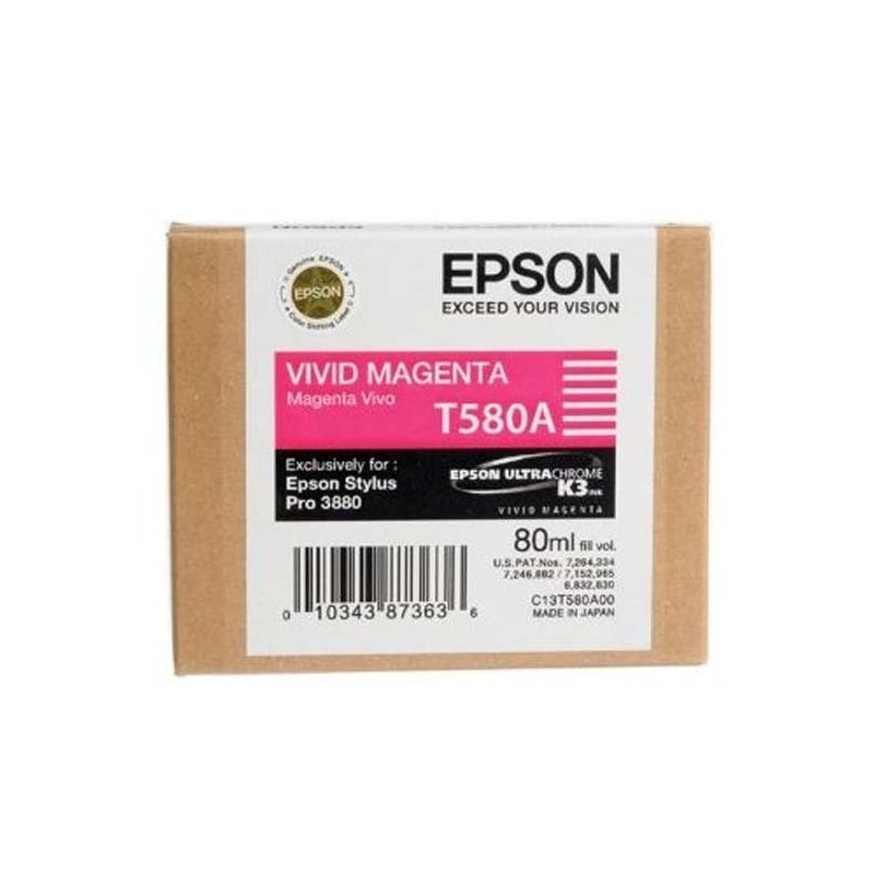 Epson oryginalny ink / tusz C13T580A00, vivid magenta, 80ml, Epson Stylus Pro 3800 - 1