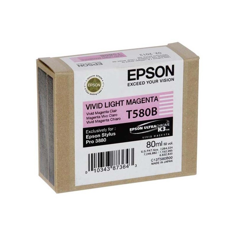 Epson oryginalny ink / tusz C13T580B00, light vivid magenta, 80ml, Epson Stylus Pro 3800 - 1