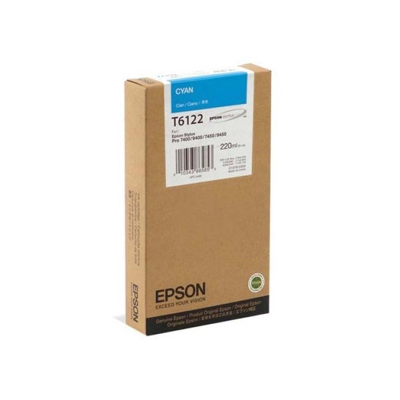 Epson oryginalny ink / tusz C13T612200, cyan, 220ml, Epson Stylus Pro 7400, 7450, 9400, 9450 - 1