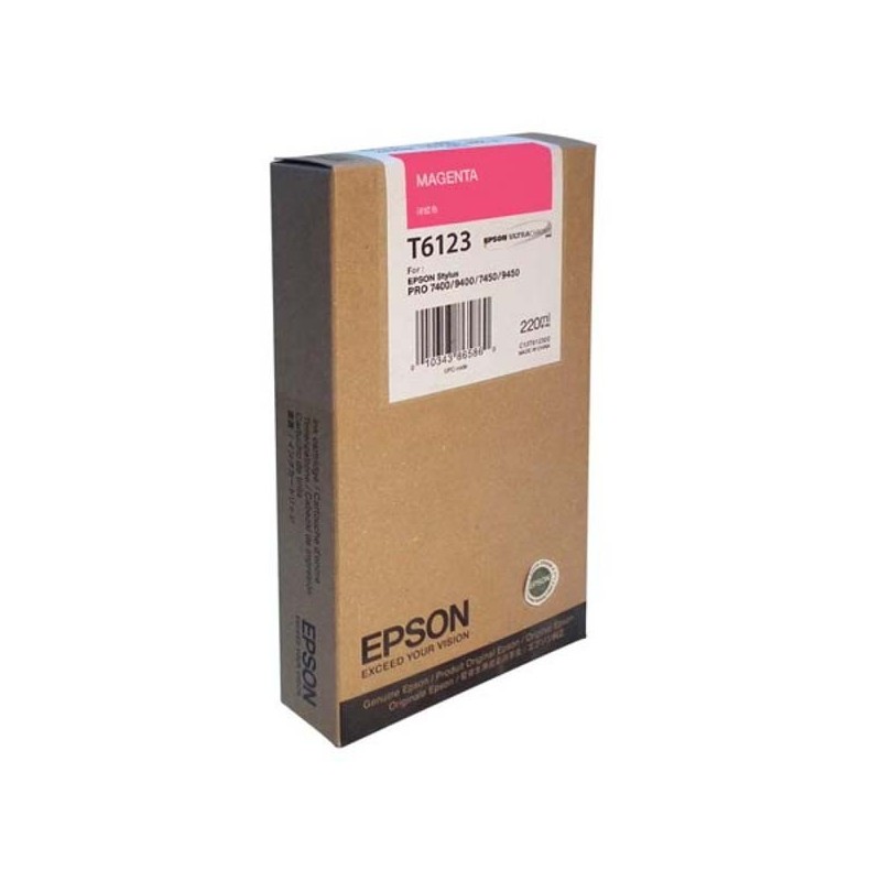 Epson oryginalny ink / tusz C13T612300, magenta, 220ml, Epson Stylus Pro 7400, 7450, 9400, 9450 - 1