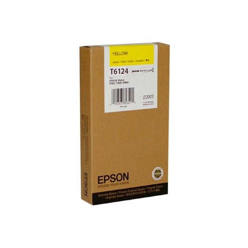 Epson oryginalny ink / tusz C13T612400, yellow, 220ml, Epson Stylus Pro 7400, 7450, 9400, 9450 - 1