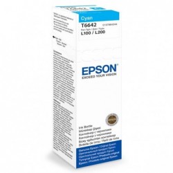 Epson oryginalny ink / tusz C13T66424A, cyan, 70ml, Epson L100, L200, L300 - 1