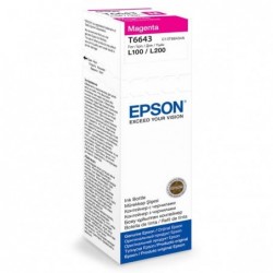 Epson oryginalny ink / tusz C13T66434A, magenta, 70ml, Epson L100, L200, L300 - 1