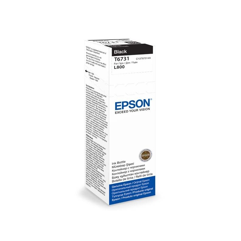 Epson oryginalny ink / tusz C13T67314A, black, 70ml, Epson L800 - 1
