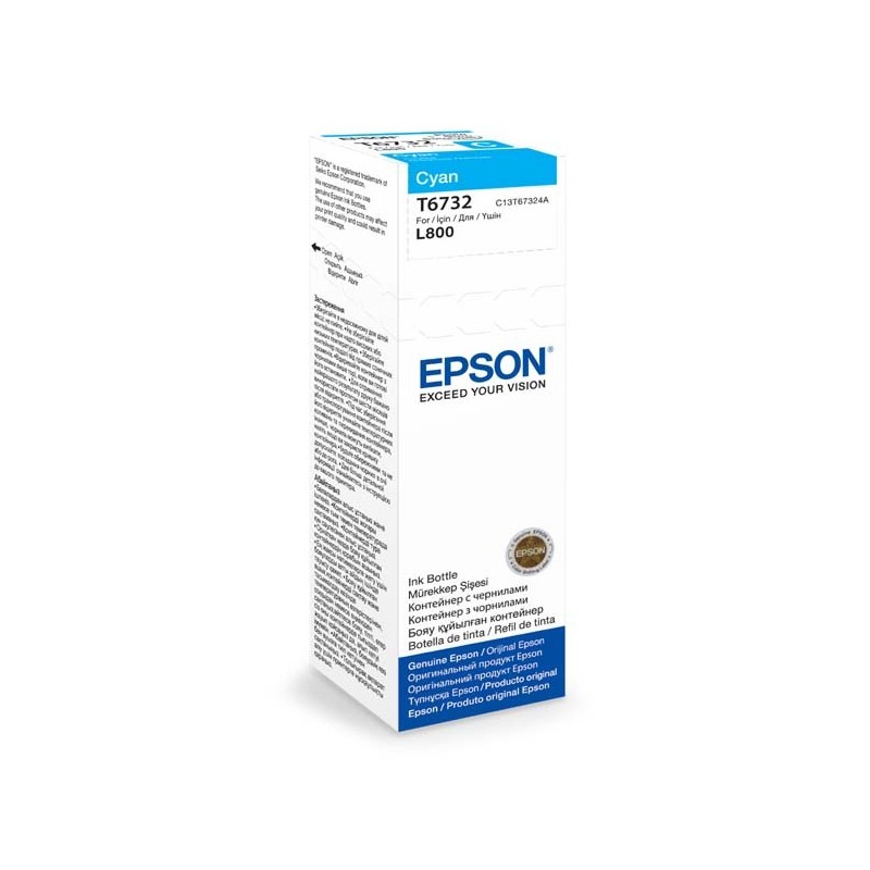 Epson oryginalny ink / tusz C13T67324A, cyan, 70ml, Epson L800 - 1