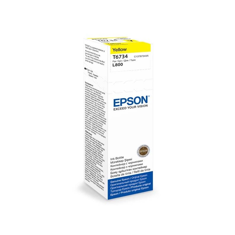 Epson oryginalny ink / tusz C13T67344A, yellow, 70ml, Epson L800 - 1