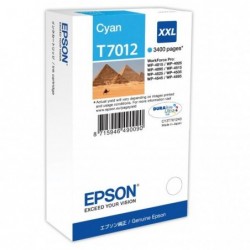 Epson oryginalny ink / tusz C13T70124010, XXL, cyan, 3400s, Epson WorkForce Pro WP4000, 4500 series - 2