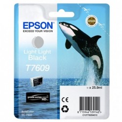 Epson oryginalny ink / tusz C13T76094010, T7609, light light black, 25,9ml, 1szt, Epson SureColor SC-P600 - 1