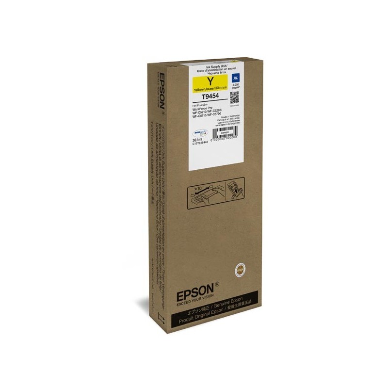 Epson oryginalny ink / tusz C13T945440, yellow, 5000s, 1x38.1ml, Epson WF-C5210, C5290, C5710, C5790 - 1