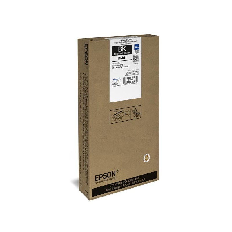Epson oryginalny ink / tusz C13T946140, black, 10000s, 1x136.7ml, Epson WF-C5290, C5790 - 1