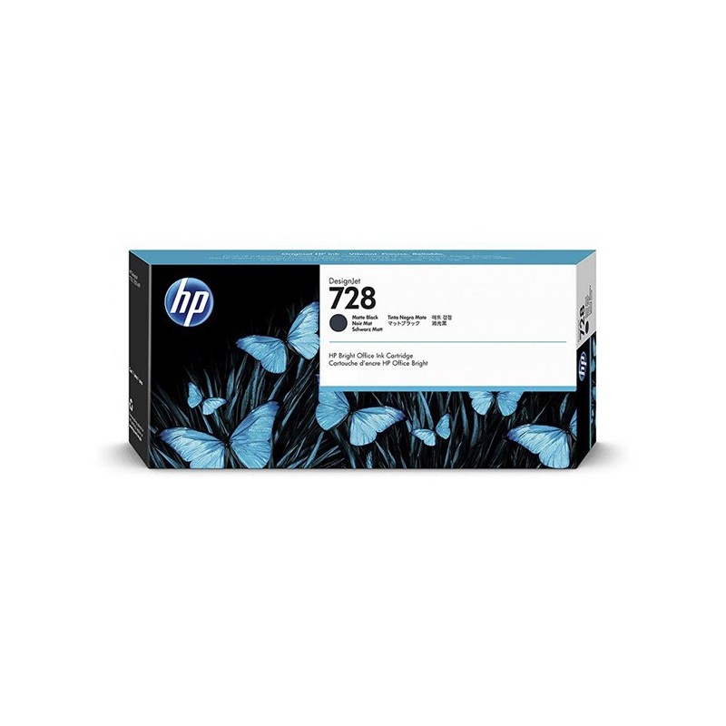 HP oryginalny ink / tusz 3WX25A, HP 728, matte black, 130ml, HP DesignJet T830 - 1