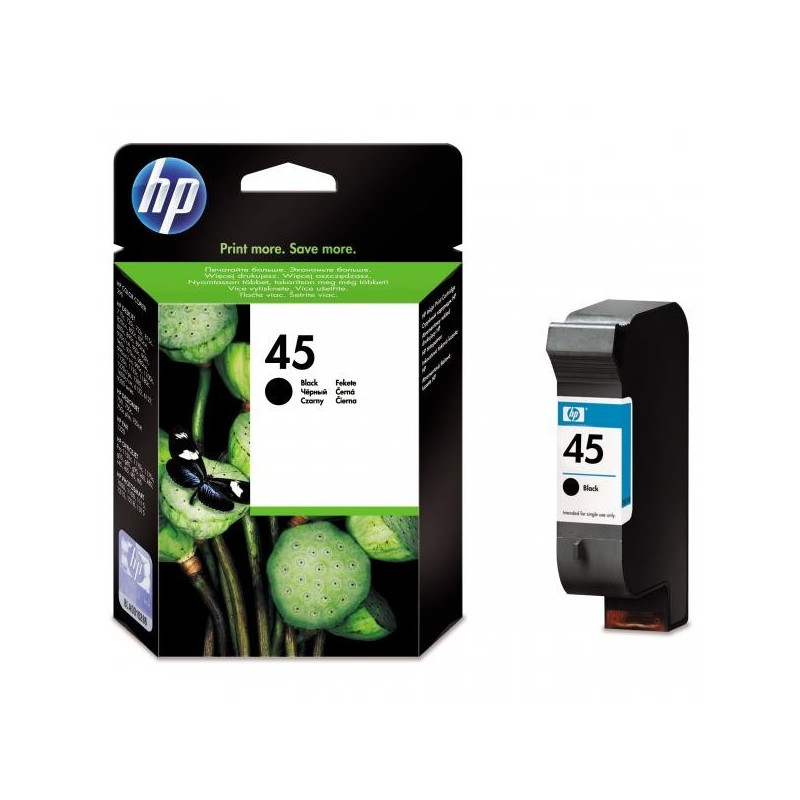 HP oryginalny ink / tusz 51645AE, HP 45, black, 930s, 42ml, HP DeskJet 850, 970Cxi, 1100, 1200, 1600, 6122, 6127 - 1