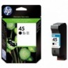 HP oryginalny ink / tusz 51645AE, HP 45, black, 930s, 42ml, HP DeskJet 850, 970Cxi, 1100, 1200, 1600, 6122, 6127 - 1