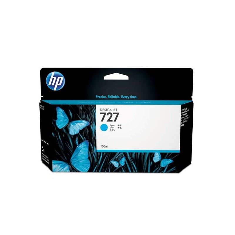 HP oryginalny ink / tusz B3P19A, HP 727, cyan, 130ml, HP DesignJet T1500, T2500, T920 - 1