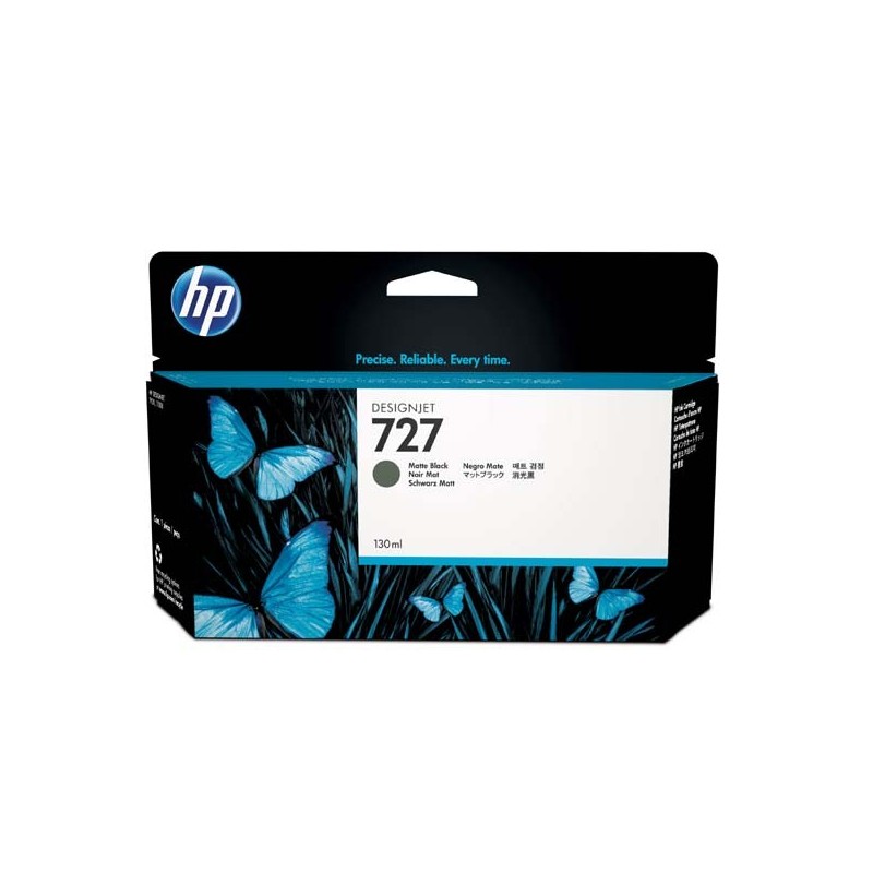 HP oryginalny ink / tusz B3P22A, HP 727, matte black, 130ml, HP DesignJet T1500, T2500, T920 - 1