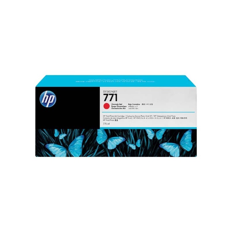 HP oryginalny ink / tusz B6Y08A, HP 771C, chromatic red, 775ml, HP Designjet Z6200, Z6600, Z6800 - 1